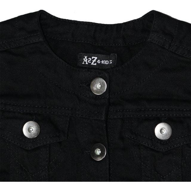(3-4 Years) Kids Girls Denim Jackets Designer Black Jeans Jacket Fashion Coats Age 3-13 Year