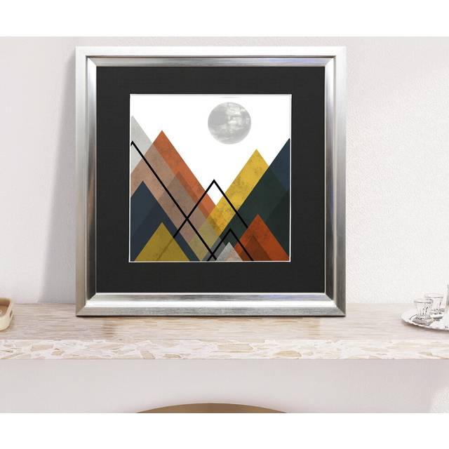 (Silver Frame Black Mount, 22x22 Pic (26x26 Frame)) Oslo Shabby Chic Range Silver Picture Frames  Art Poster Photo Frames With Multicolored Mounts Whi
