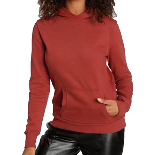 Tamaris Damen Hoodie Baumwoll-Pullover mit Kapuze und Kängurutasche 29289356 Rost