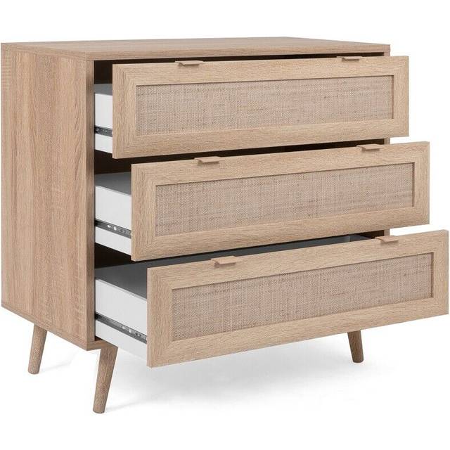 Chest of Drawers Bali 03A Sonoma Oak and Cane Print Finori