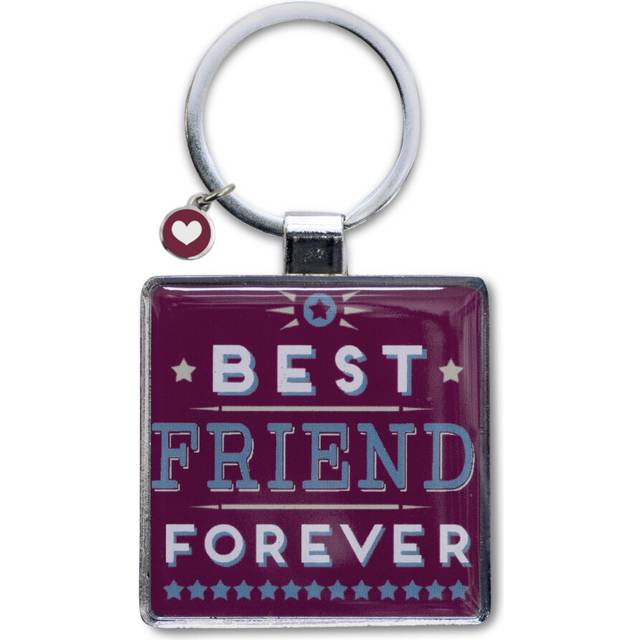 Best Friend Little Wishes Metallic Keyring Lovely Birthday Christmas Gift Idea