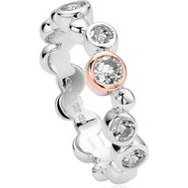 Clogau Celebration Sterling Silver White Topaz Ring - Q
