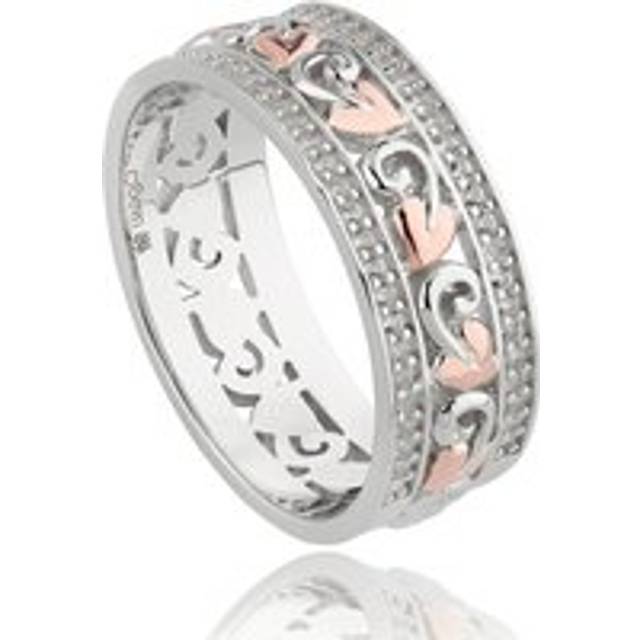 Clogau Tree of Life Sterling Silver Bar Wide Ring D - T