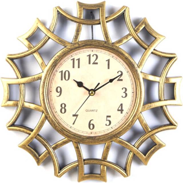 Abstract Wall Clock Nordic Vintage Numeral Geometric Wall Clock Quartz Mordern Home Design Wall Decorative Supplies Gold