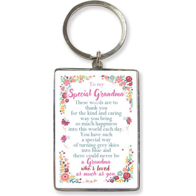 To My Special Grandma Metallic Keyring Lovely Birthday Christmas Gift Idea