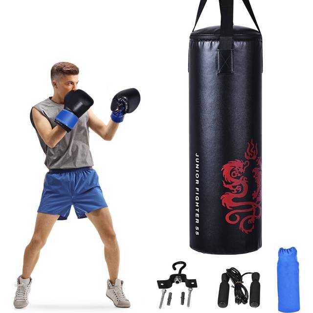 5 PCS Kids Punching Bag Set Boxing Hanging Punching Set w/ Boxing Gloves