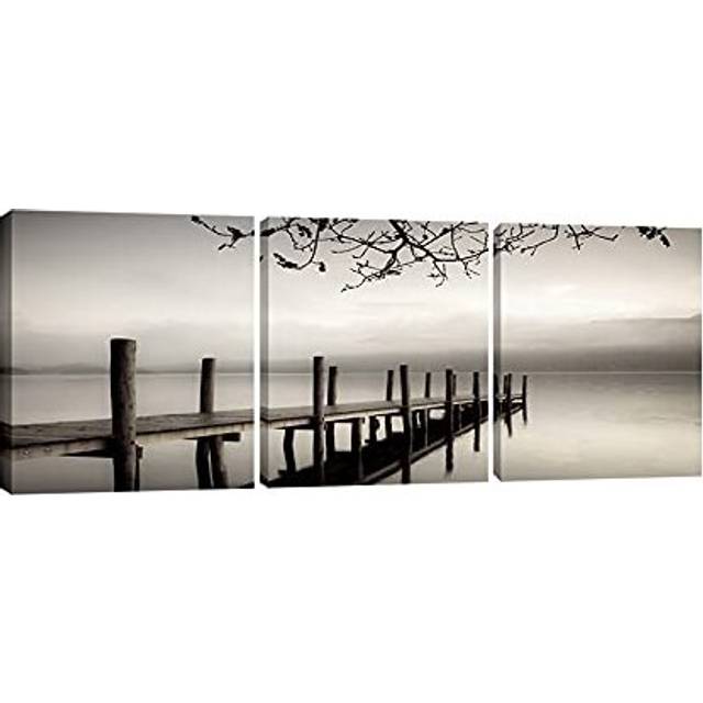 - Peace 3 Piece Modern Stretched and Framed Black and White Landscape Artwork Giclee Canvas Prints Landscape Pictures Paintings on Canvas Wall Art