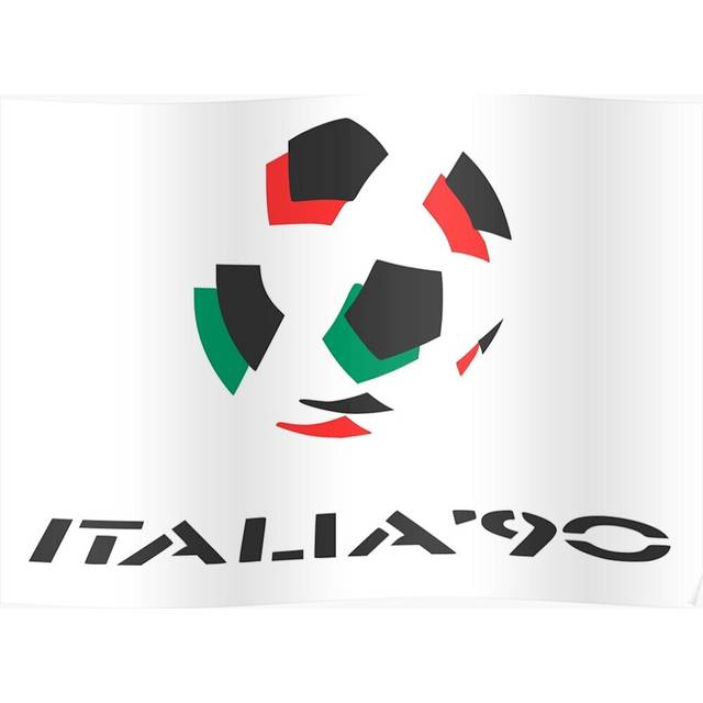 Posters Italia 90 16x20 inch or 20x20 inch Wall Art Soccer Print