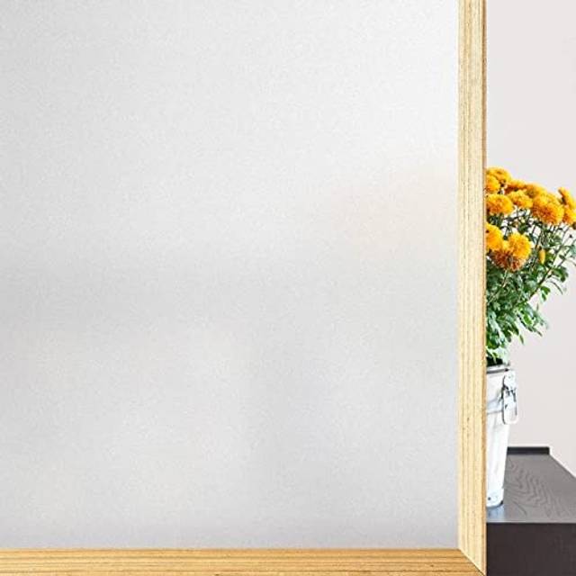Window Film Privacy Film for Glass Windows Frosted Window Film Frosting 44.5x200cm, Opaque Window Sticker Self Adhesive Roll UV Block No Glue Static