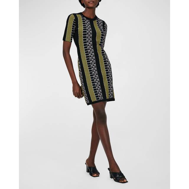 Diane von Furstenberg Wilson Wool-Blend Mini Dress