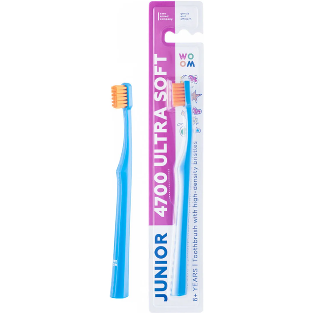 WOOM Toothbrush Junior 4700 Ultra Soft Tandborste för barn 6+ Ultramjuk 1 st.