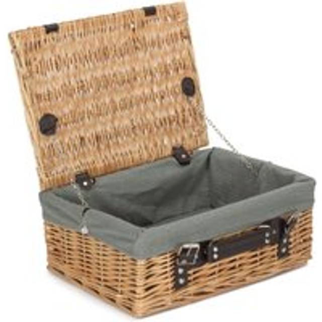 36cm Picnic Wicker Basket - Grey