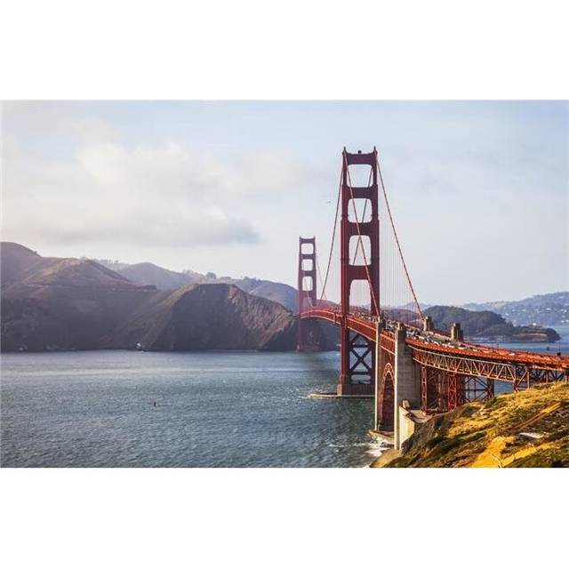 View of The Golden Gate Bridge From Fort Point - San Francisco California United States of America Print - 19 x 12 in.