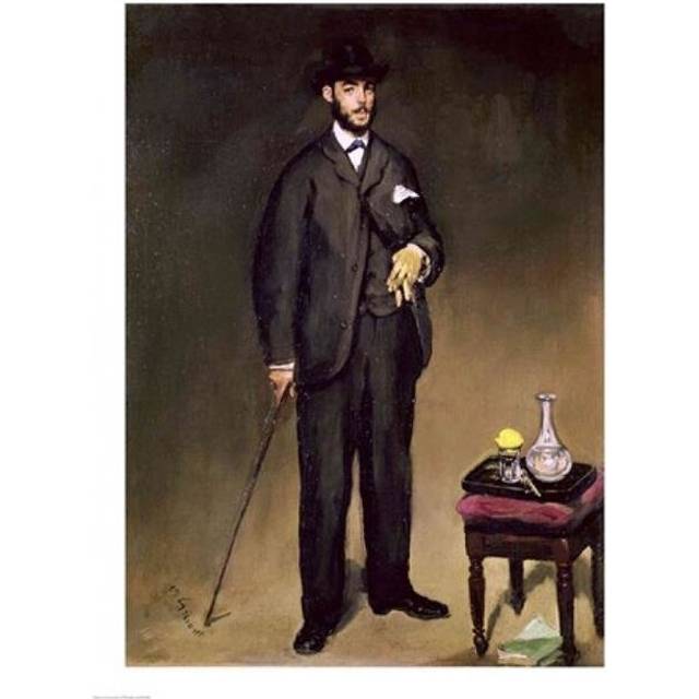 Theodore Duret Poster Print by Edouard Manet - 18 x 24 in.