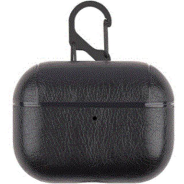 2Pcs Wireless Bluetooth Earphone Cases For Apple AirPods Charging Headphones For Airpods Synthetic Leather Protective Cover black