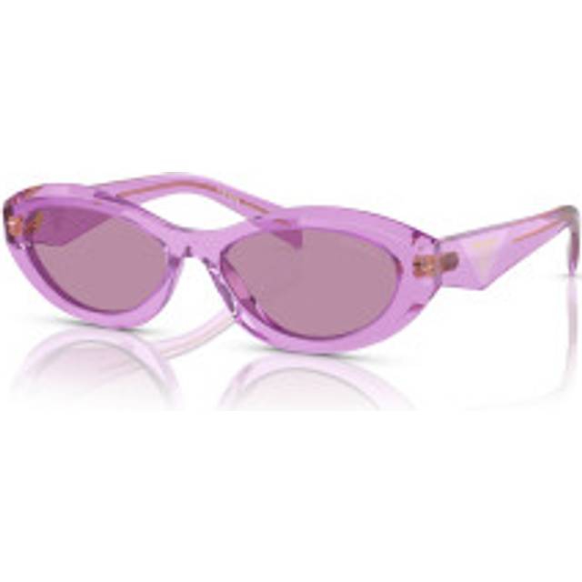 Prada Kvinna PR 26ZS 13R07Q Solglasögon Acetat Violett Violett Geometrisk Normal Spegel