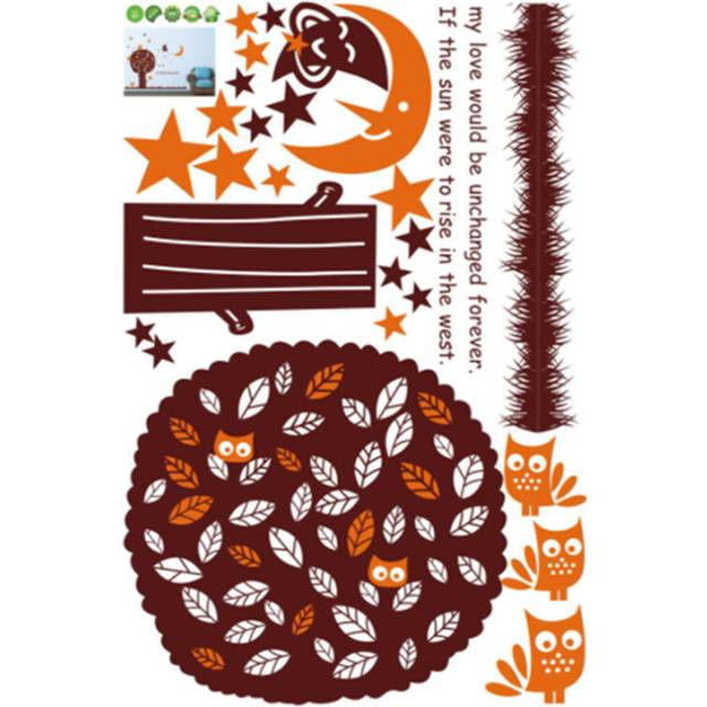 2 Pcs DIY Fashion Self Adhesive PVC Removable Wall Stickers / House Interior Decoration Pictures -- Forever Tree, Size: 90cm x 60cm