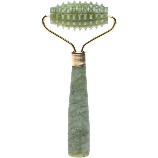 (A) Jade Face Massage Roller Beauty Tool Facial Eye Neck Body Anti Ageing Therapy