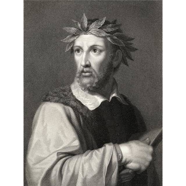 Torquato Tasso 1544-1595 Italian Renaissance Poet From The Book -Gallery of Portraits- Published London 1833 Poster Print, Large - 26 x 34