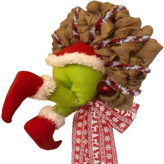 Christmas Wreath 40cm Door Wreath Christmas Christmas Decorations Wreath Decorations How the Grinch Stole the Christmas