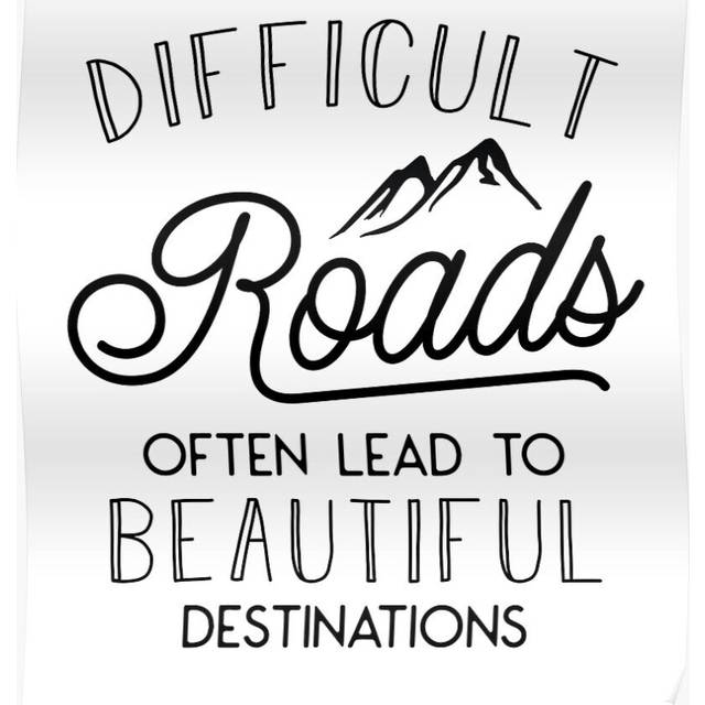 Posters Difficult Roads Often Lead To Beautiful Destinations 16x20 inch or 20x20 inch Wall Art Soccer Print