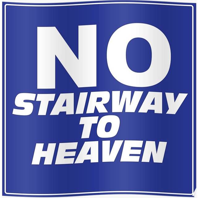 Posters Wayne's World No Stairway to Heaven Sign 16x20 inch or 20x20 inch Wall Art Soccer Print
