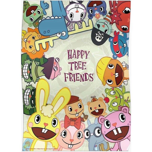 Posters Happy Tree Friends 16x20 inch or 20x20 inch Wall Art Soccer Print