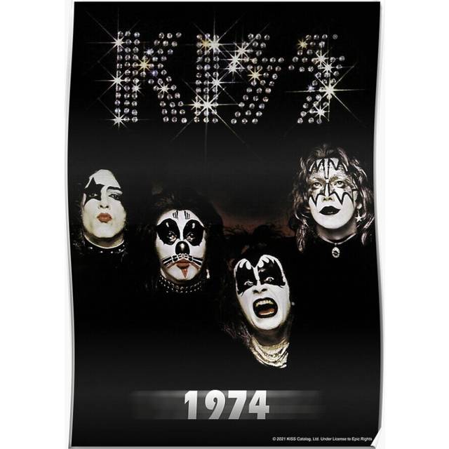 Posters KISS the band - 1974 Album - Year 16x20 inch or 20x20 inch Wall Art Soccer Print