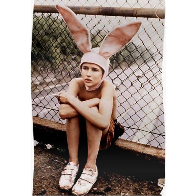 Posters Bunny Boy 16x20 inch or 20x20 inch Wall Art Soccer Print