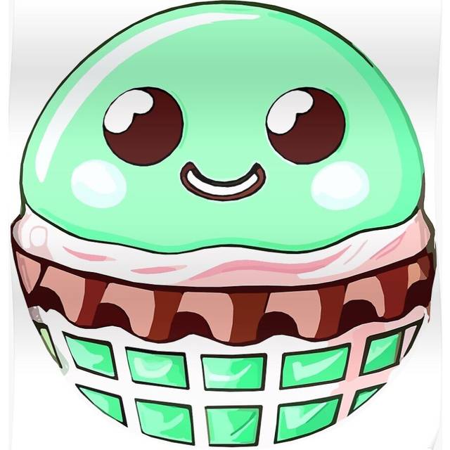 Posters Smiling Mint Chocolate Cartoon Character 16x20 inch or 20x20 inch Wall Art Soccer Print