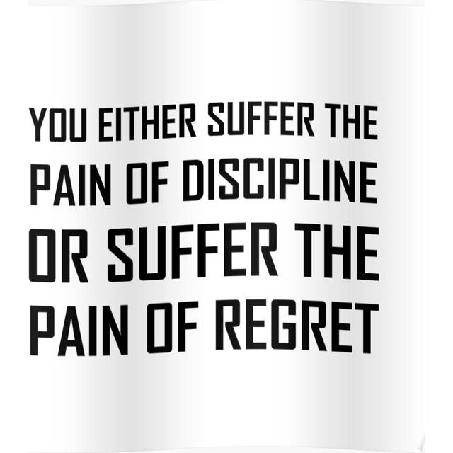 Posters Suffer Pain Of Discipline Or Regret 16x20 inch or 20x20 inch Wall Art Soccer Print