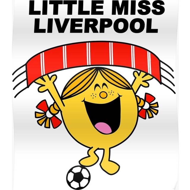 Posters Little Miss Liverpool 16x20 inch or 20x20 inch Wall Art Soccer Print