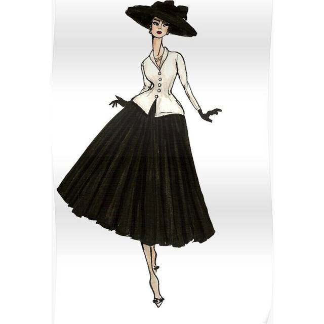 Posters Vintage Paris Bar Suit New Look Fashion Illustration 16x20 inch or 20x20 inch Wall Art Soccer Print