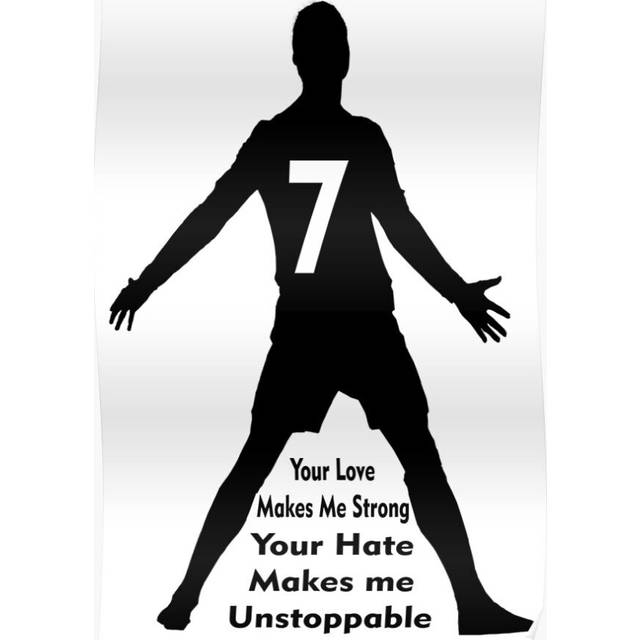 Posters CRISTIANO RONALDO QUOTES 16x20 inch or 20x20 inch Wall Art Soccer Print