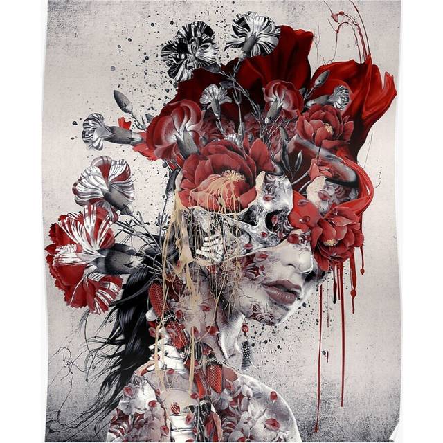 Posters Queen of Flowers II 16x20 inch or 20x20 inch Wall Art Soccer Print