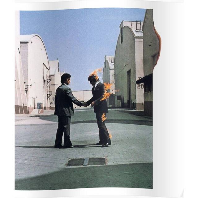 Posters [HIGH QUALITY]k Floyd Wish You Were Here Arwork 16x20 inch or 20x20 inch Wall Art Soccer Print