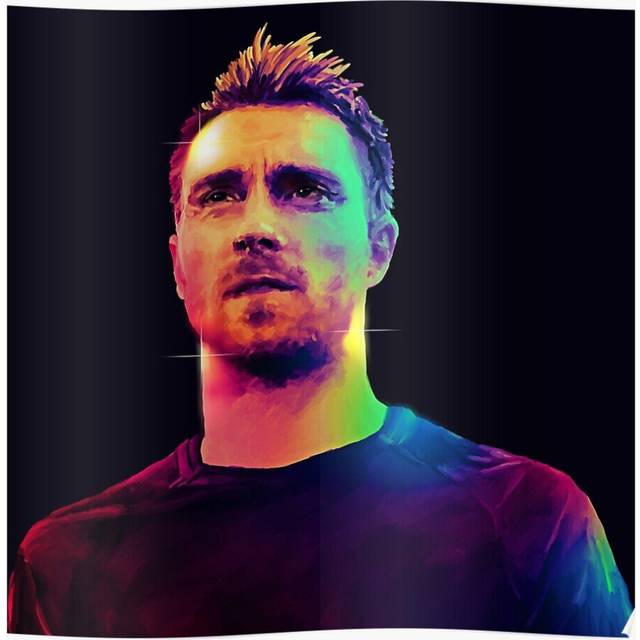 Posters Colourful Eriksen 16x20 inch or 20x20 inch Wall Art Soccer Print