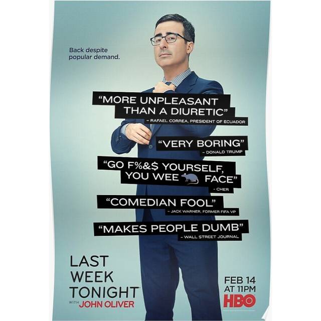 Posters Last Week Tonight 16x20 inch or 20x20 inch Wall Art Soccer Print