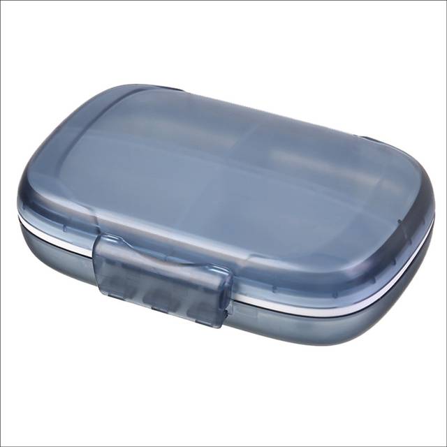 Travel Pill Box Organiser Portable , Compartment Pill Boxes/Holder, Vitamin Airtight & Moistureproof Blue
