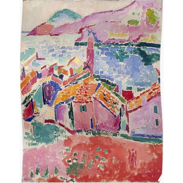 Posters Les toits de Collioure- Henri Matisse 16x20 inch or 20x20 inch Wall Art Soccer Print