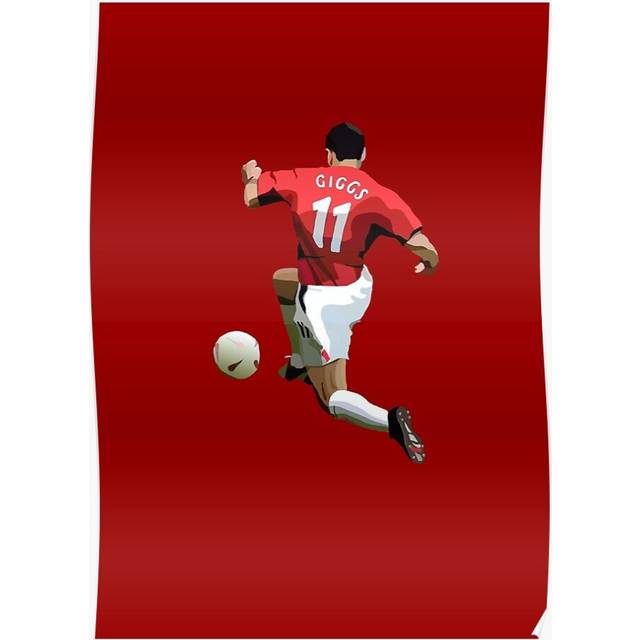 Posters Legend Ryan Giggs 16x20 inch or 20x20 inch Wall Art Soccer Print