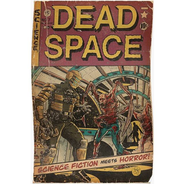 Posters Dead Space fan art comic cover 16x20 inch or 20x20 inch Wall Art Soccer Print