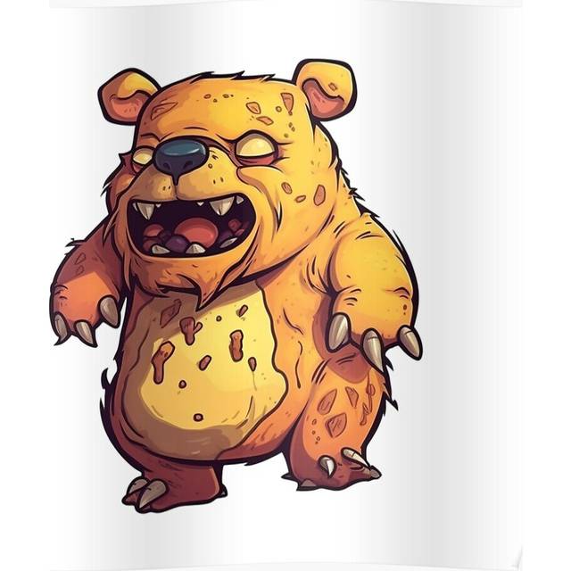Posters Beastly Winnie the Pooh 16x20 inch or 20x20 inch Wall Art Soccer Print