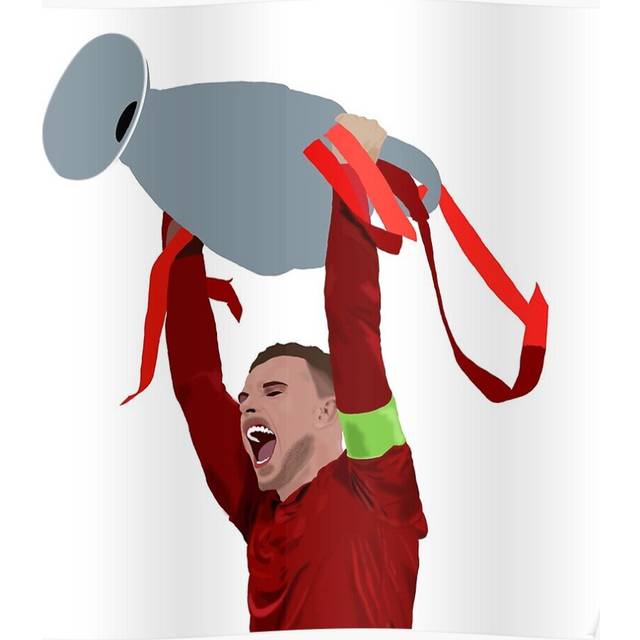 Posters Captain Jordan Henderson Illustration 16x20 inch or 20x20 inch Wall Art Soccer Print