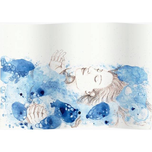 Posters My Ophelia - Meditation on Water 16x20 inch or 20x20 inch Wall Art Soccer Print
