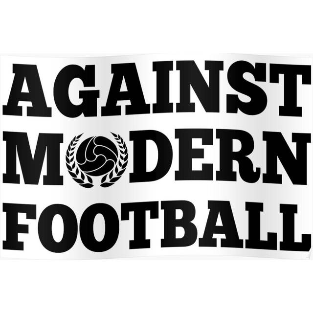 Posters Against Modern Football 16x20 inch or 20x20 inch Wall Art Soccer Print
