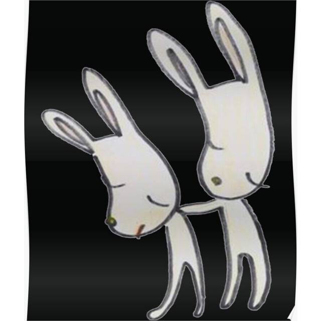 Posters japanese bunny mouse 16x20 inch or 20x20 inch Wall Art Soccer Print