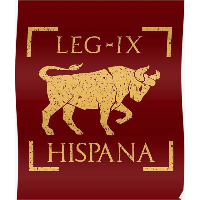 Posters Legio IX Hispana Taurus Emblem Roman Legion 16x20 inch or 20x20 inch Wall Art Soccer Print