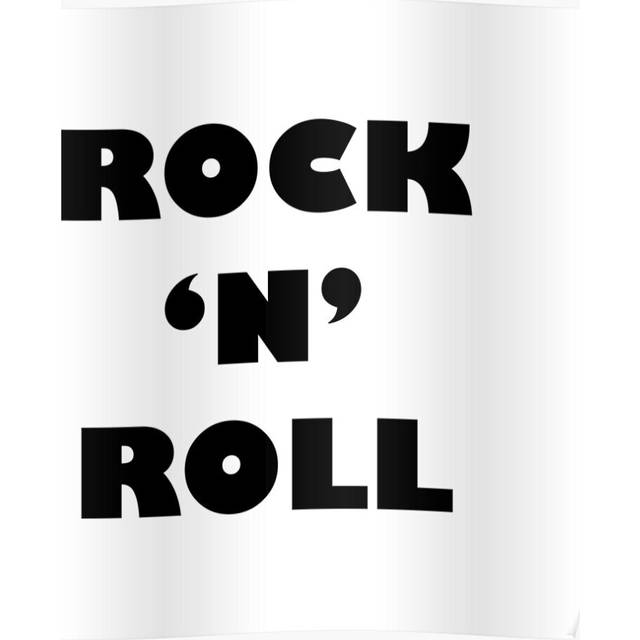 Posters Rock 'n' Roll 16x20 inch or 20x20 inch Wall Art Soccer Print