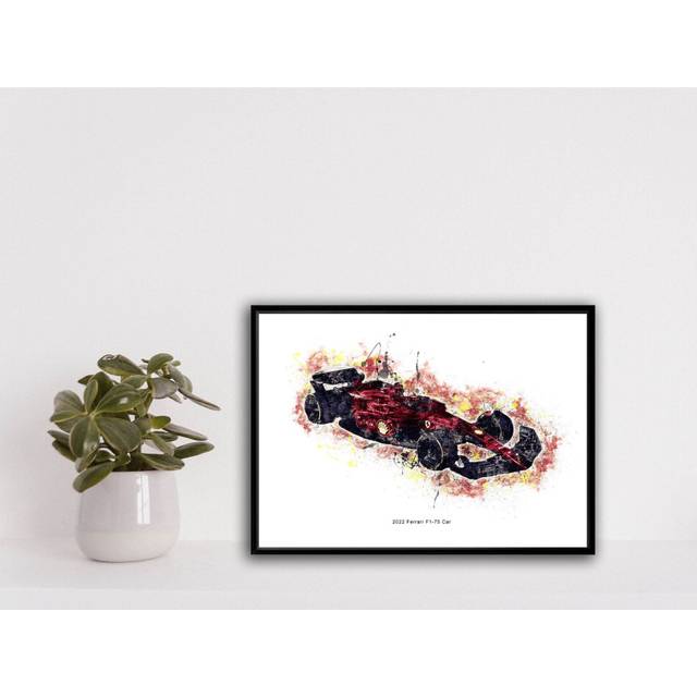 "Poster Ferrari 2022 F1 Car Print, Wall Art, Racing, Picture, 16x20"" or 20x20 inch"